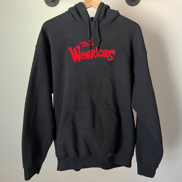 Black The Warriors Cult Classic Movie New York Drawstring Hoodie - Picture 1 of 2